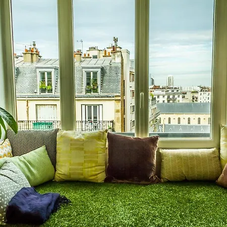 Superb Charming And Bright Apt Buttes Chaumont דירה *